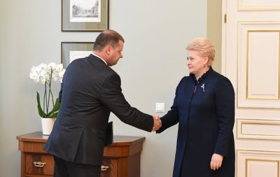 Saulius Skvernelis ir Dalia Grybauskaitė