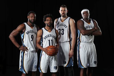 Tony Allenas, Mike'as Conley, Marcas Gasolis, Zachas Randolphas