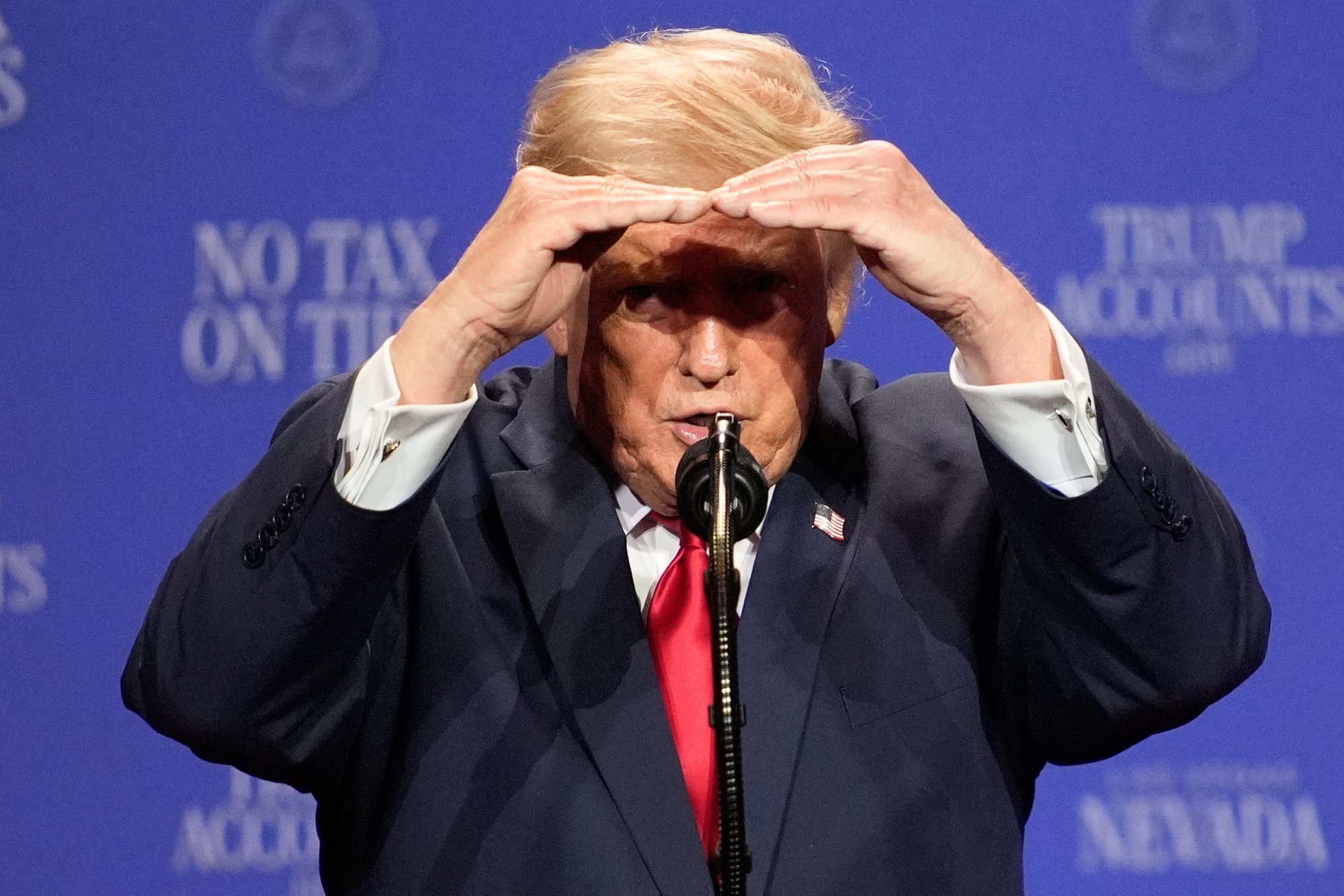 Social media abuzz over Trump's changed appearance, particularly his hair
