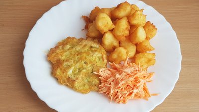 Vištienos kepsniukas su ypatingai gardžiais kroketais