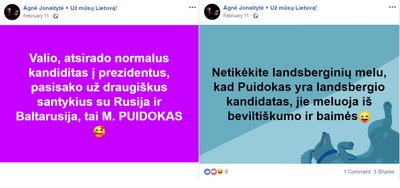 Grupės moderatorės parama M. Puidokui