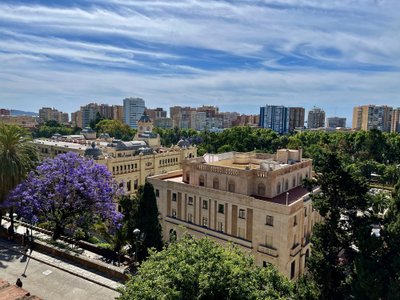 Nuo Alcazaba tvirtovės atsiveriantis Malagos miestas