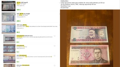 Turite kišenėje neiškeistų litų? Papasakojo, kaip iš vieno banknoto uždirbama ir virš 1 tūkst. eurų
