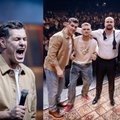 Justino Jankevičiaus ir Dominyko Klajumo stand-up’ų šou „Sudeginti tiltai“ galingai startavo Šiauliuose