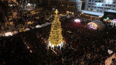 Panevėžio eglė, Živilės Večiorkutės ir Vilmanto Biuliūno nuotr.