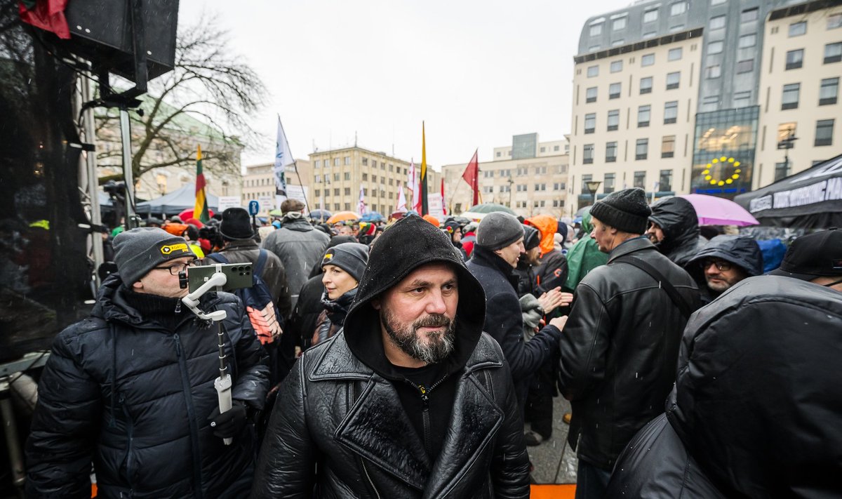 G. Kvietkauskas ūkininkų proteste