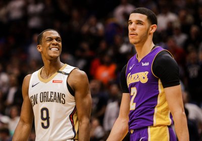 Rajonas Rondo ir Lonzo Ballas