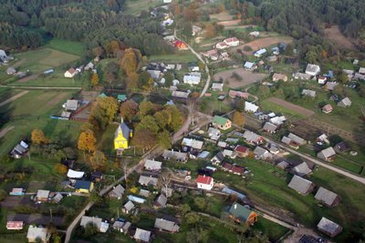 Taip atrodo Šilėnų kaimas iš paukščio skrydžio