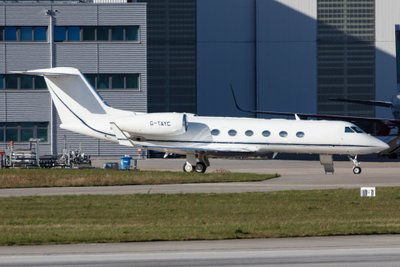 Gulfstream G450 GLF4, užfiksuotas Hamburge, Vokietijoje 2021 metais (analogiškas modelis)