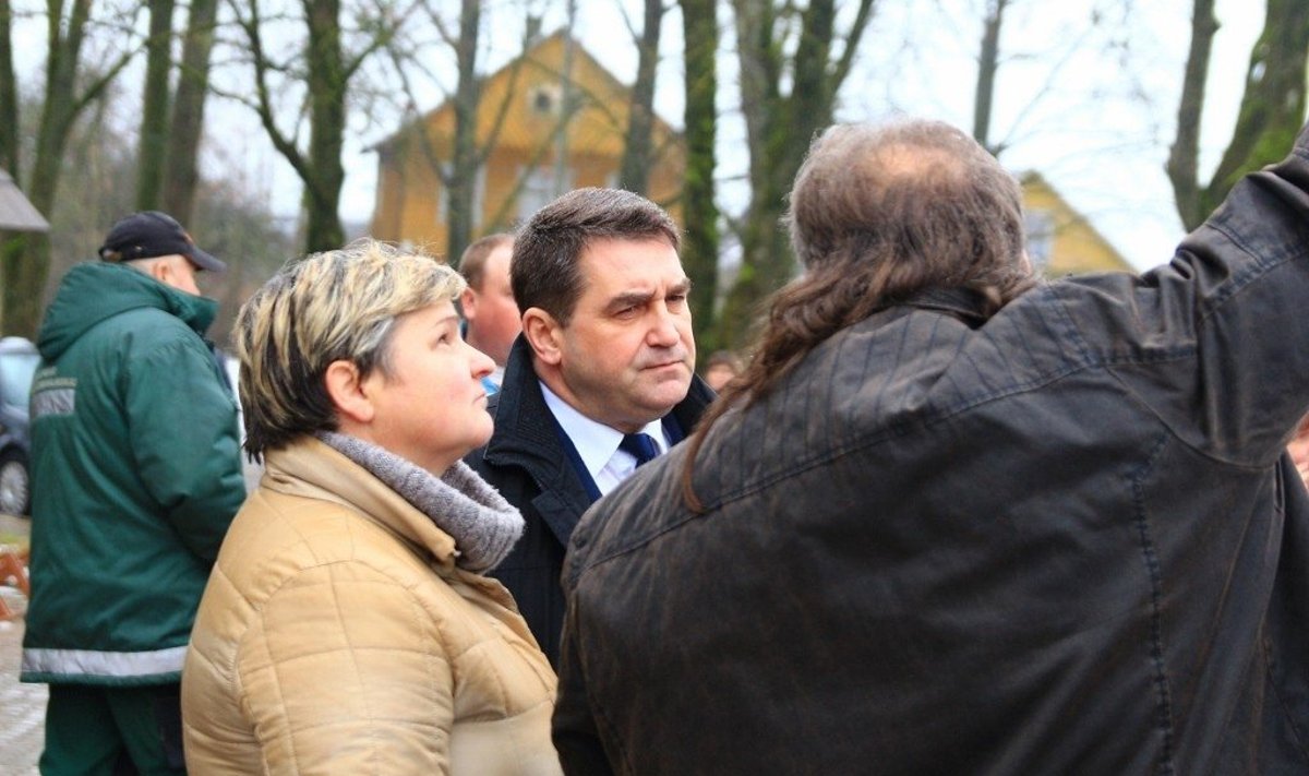 Dainius Bardauskas (centre) Šimonyse