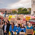 Vilniuje surengtas žygis už Rusijoje įkalintus Mariupolio gynėjus