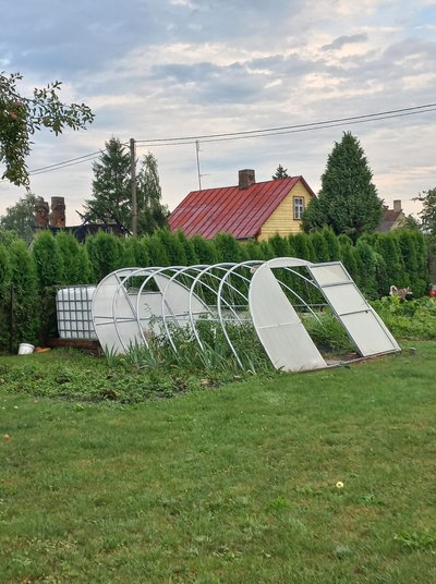 Nuostoliai po škvalo Kybartuose, skaitytojos Juditos nuotr. 