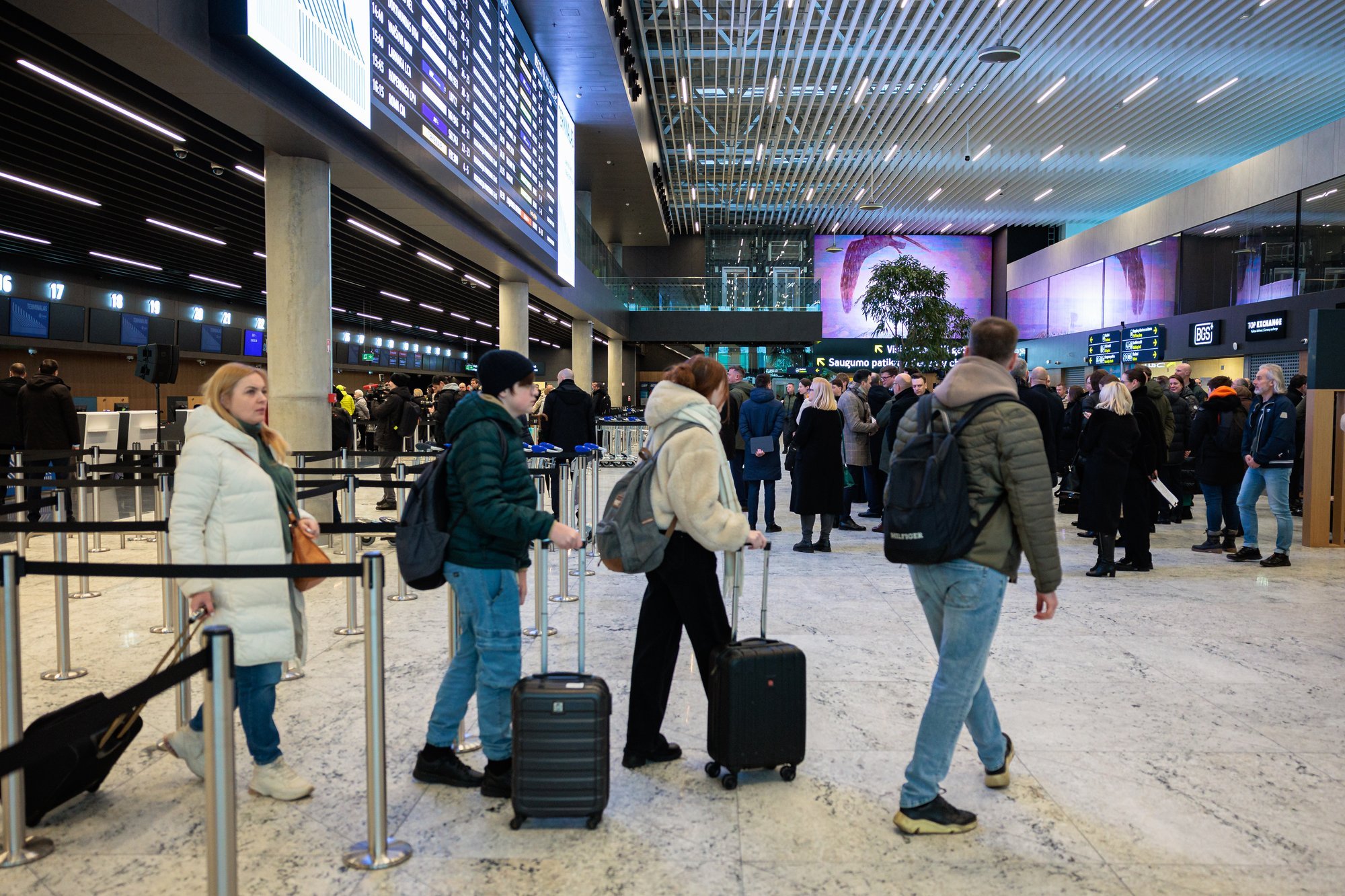 Pirmieji keleiviai įvertino naująjį Vilniaus oro uosto išvykimo terminalą: geriau nei tame sename grabe