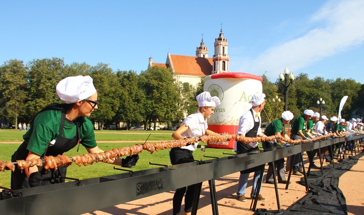 The longest chicken shashlik