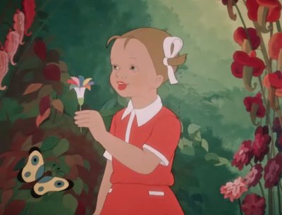 Kadras iš animacinio filmo „Septynžiedė gėlelė“ (1948)