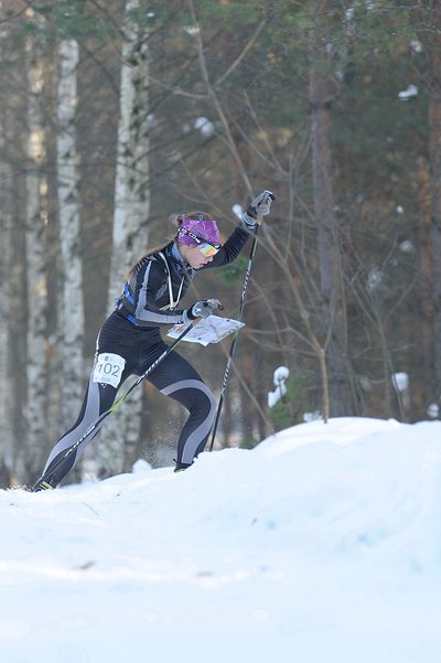 Gabrielė Keinaitė trasoje (D.Lazausko nuotr.)