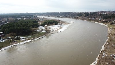 Potvynio pavojaus zonoje esantis Radikių kaimas