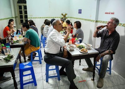 Anthony Bourdain ir Barackas Obama