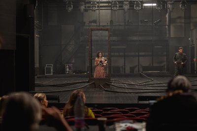 Dmitrijaus Krymovo „Requiem“ premjeros Klaipėdos dramos teatre spaudos konferencija