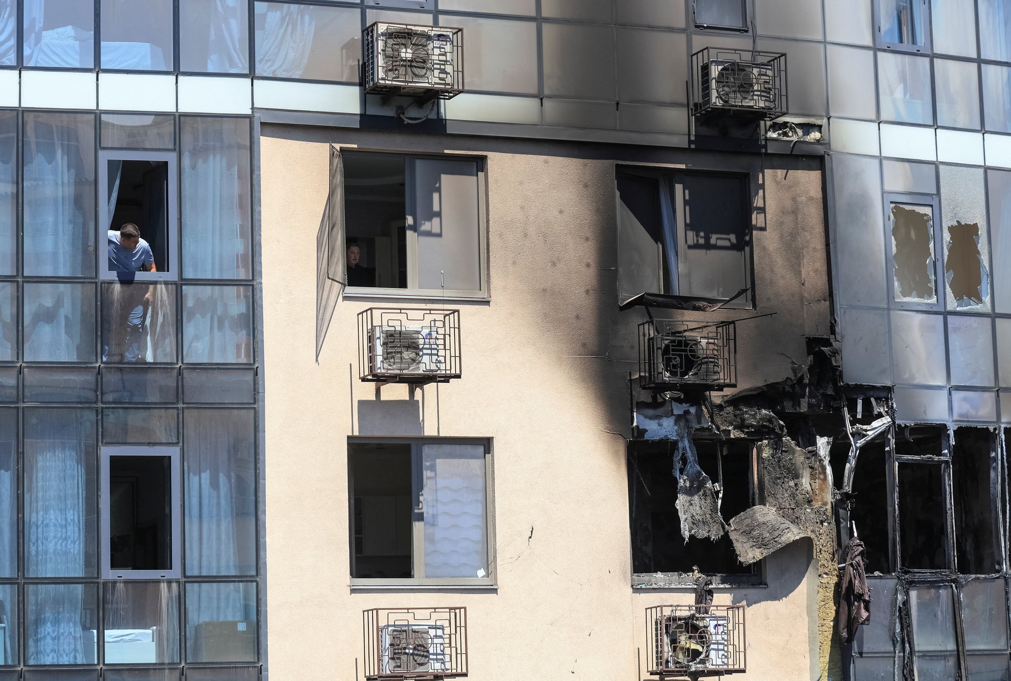 Three injured in Odesa as Russian drone hits apartment building