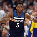 Dominuojantį pasirodymą surengusi „Timberwolves“ atstatė serijoje lygybę