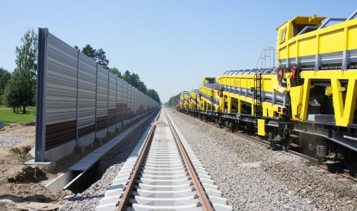 Geležinkelio bėgiai (“Rail Baltica” projekto direkcijos nuotr.)