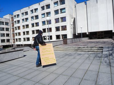 Protestas dėl Alytaus aerodromo išsaugojimo.