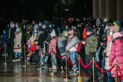 Kalėdų eglutės įžiebimas Vilniaus Katedros aikštėje