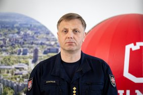 Spaudos konferencija dėl gaisro atliekų rūšiavimo gamykloje Vilniuje