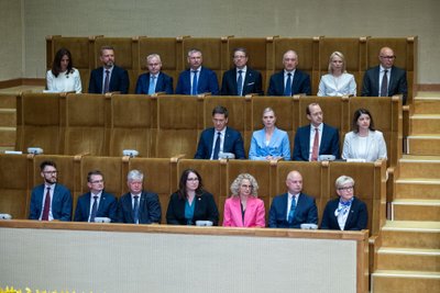 Vyriausybės nariai Prezidento Gitano Nausėdos priesaikos priėmimo ceremonijoje