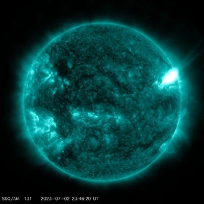 Saulės žybsnis. NASA/SDO nuotr.