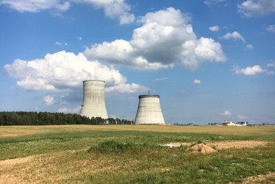 Astravyets nuclear power plant in Belarus