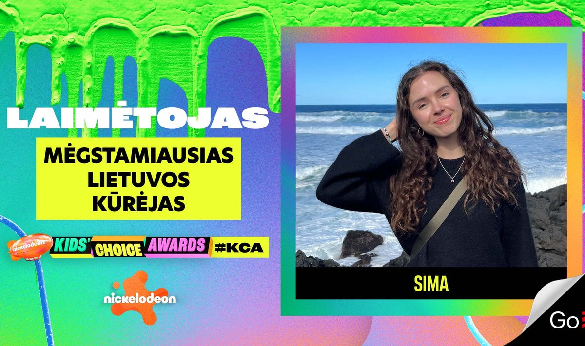 Keliautoja Sima šiemet laimėjo „Nickelodeon Kids' Choice Awards 2024“ apdovanojimą