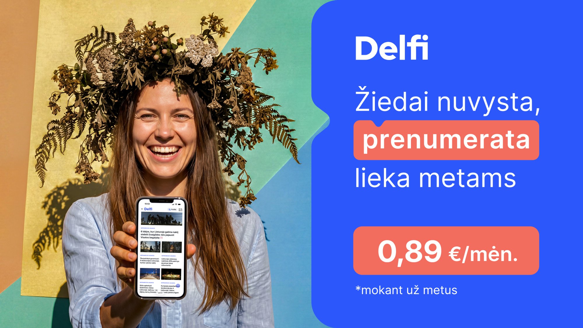 Paskutinė savaitė pasinaudoti „Delfi“ prenumeratos akcija: perkant metams – vos 0,89 Eur/mėn.