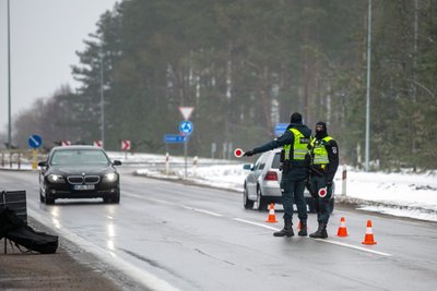 Policijos kontrolės punktas