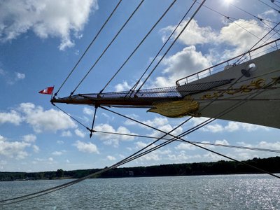 Klaipėdoje apsilankė didžiausias kruizinis burlaivis pasaulyje „Sea Cloud Spirit“. Š. Meškio/DELFI nuotr.