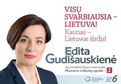 E. Gudišauskienė vadinta viena įtakingiausių Kauno konservatorių