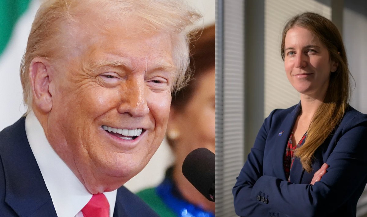Donaldas Trumpas. NASA vyr. mokslininkė Katherine Calvin.