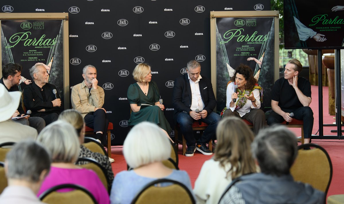 Angelino Preljocajo baleto „Parkas“ premjeros spaudos konferencija