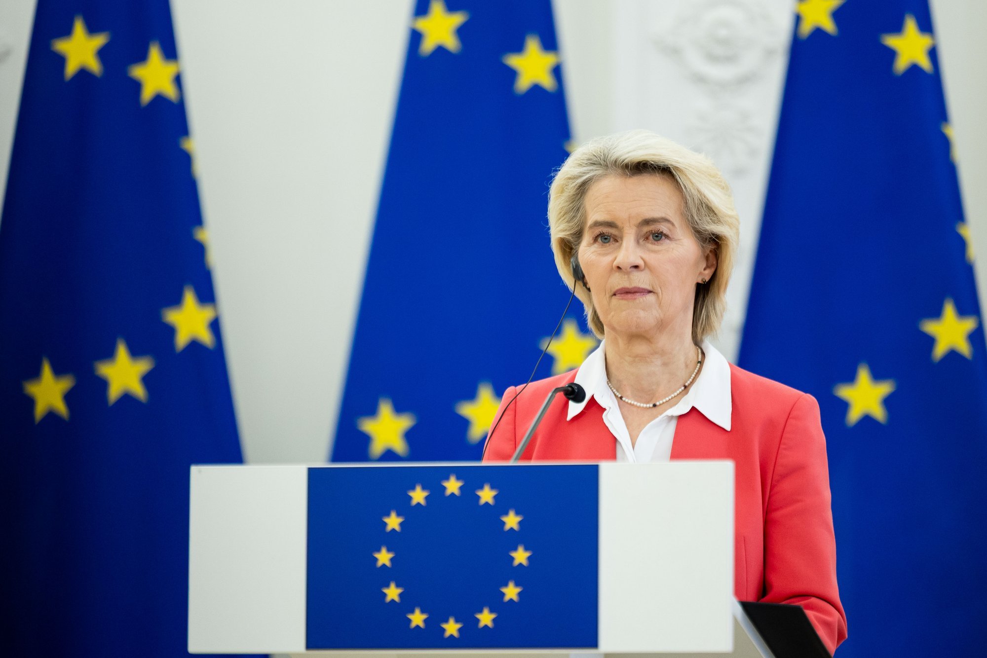 EU Commission President von der Leyen congratulates Sinkevičius on becoming Prime Minister