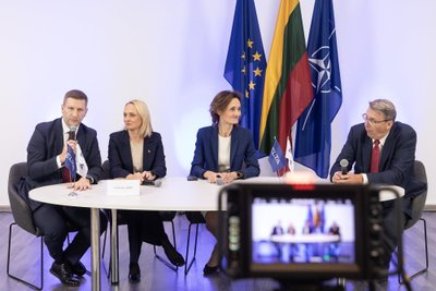 Seimo rinkimai 2024. Spaudos konferencija po pirmojo turo.