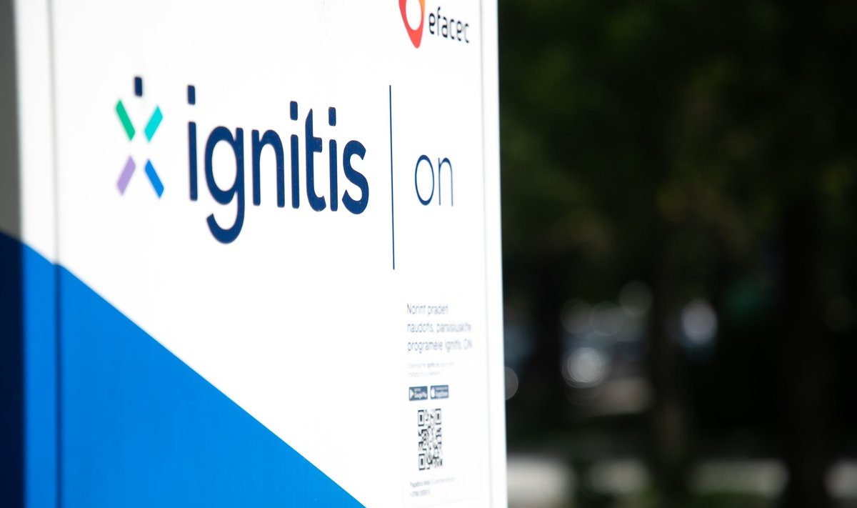 "Ignitis" elektromobilių įkrovimo stotelės