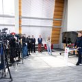 Spaudos konferencija dėl gaisro atliekų rūšiavimo gamykloje Vilniuje