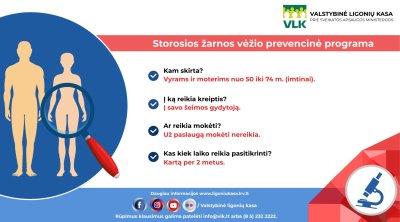 Storosios žarnos vėžio prevencinė programa