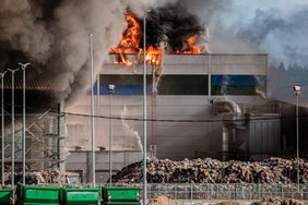 Spaudos konferencija dėl gaisro atliekų rūšiavimo gamykloje Vilniuje