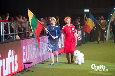 Monika Butanavičė ir Janita J. Plungė, „Crufts“ paroda, Anglija, 2019 m.