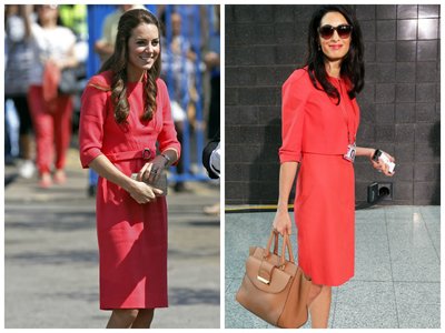 Kate Middleton ir Amal Alamuddin stilius