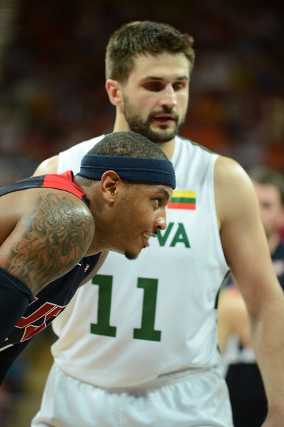 Carmelo Anthony, Linas Kleiza Londono olimpinėse žaidynėse