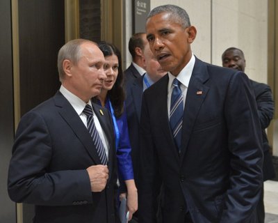 Vladimiras Putinas ir Barackas Obama