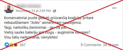 Melaginga žinutė